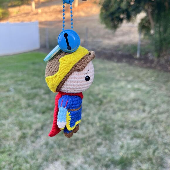 Snow White & Prince Crochet Keychain Set | Amigurumi Couple Bag Charms - Picture 7 of 10